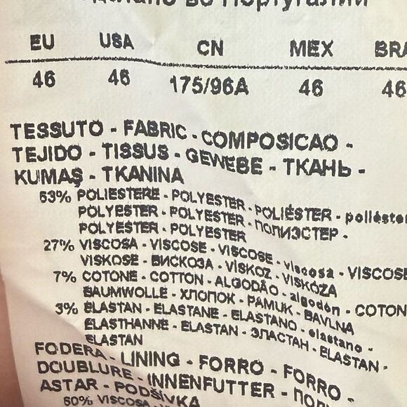 Emporio Armani Womens Single Breasted Black Blazer with Stud Accents NWOT - Picture 12 of 13